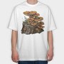 Mushroom Stump Fungi, Tricou Oversize Barbati (Unisex)