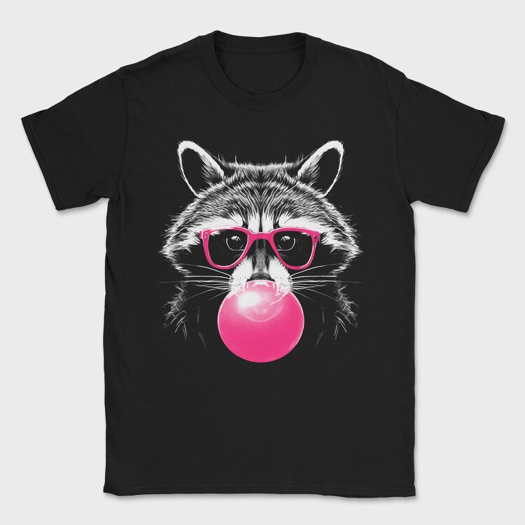 Raccoon Bubblegum, Tricou Barbati (Unisex)