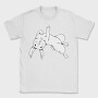 Rabbit Middle Finger, Tricou Barbati (Unisex)