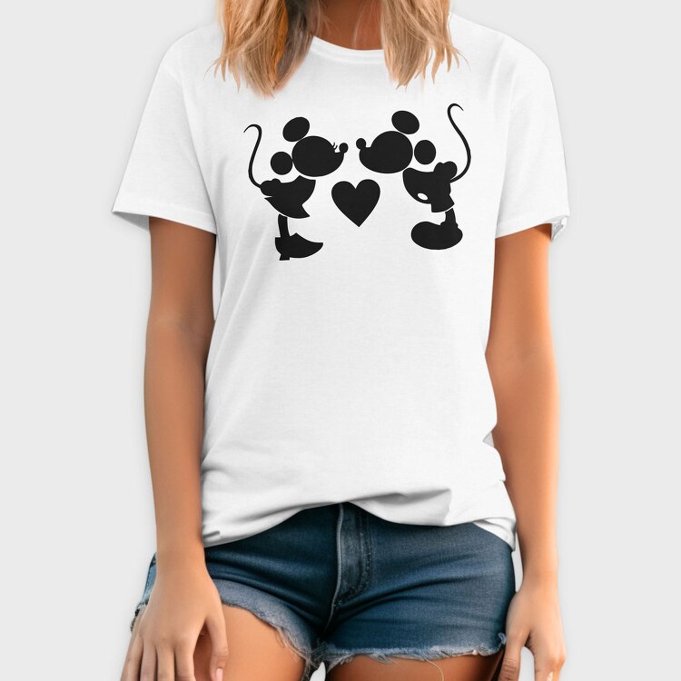 Mickey Mouse Love, Tricou Barbati (Unisex)