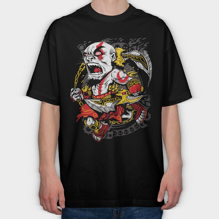 Tiger Roar Flame, Tricou Oversize Barbati (Unisex)