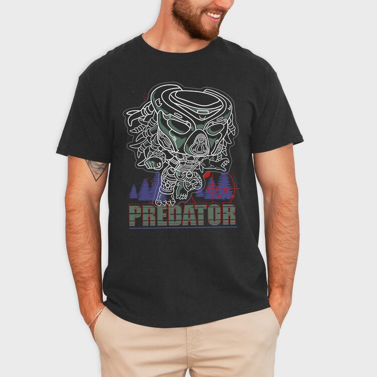 Predator Forest Hunt, Tricou Barbati (Unisex)
