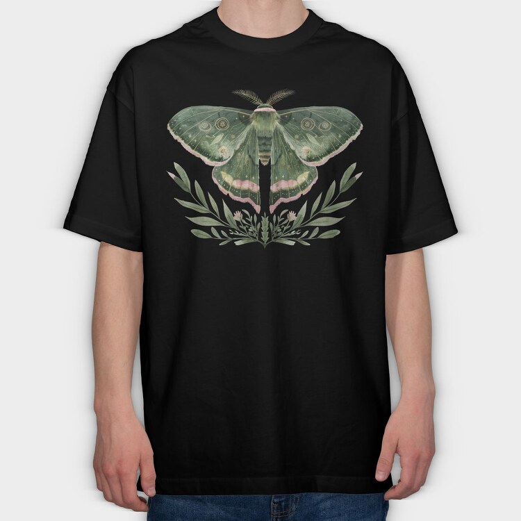 Mystic Celestial Moth, Tricou Oversize Barbati (Unisex)