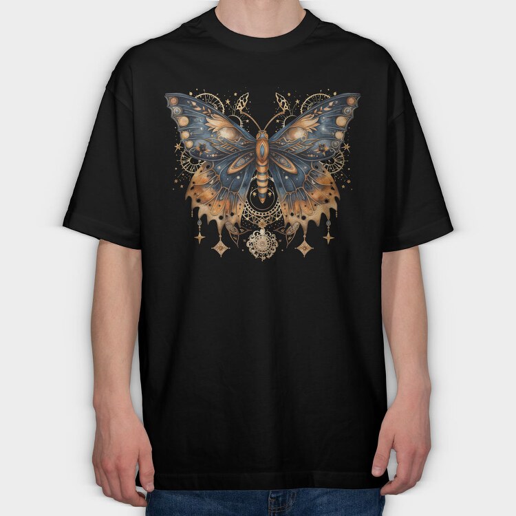 Mystic Moon Nightflight, Tricou Oversize Barbati (Unisex)