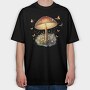 Mushroom Light Glow, Tricou Oversize Barbati (Unisex)