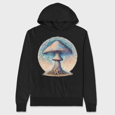 Mystical Fantasy Mushroom, Hanorac Oversize Barbati (Unisex)
