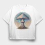 Mystical Fantasy Mushroom, Tricou Oversize Barbati (Unisex)