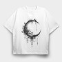 Mystical Moon Chandelier, Tricou Oversize Barbati (Unisex)
