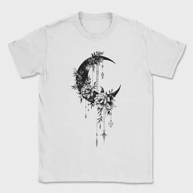 Mystical Moon Flowers, Tricou Barbati (Unisex)