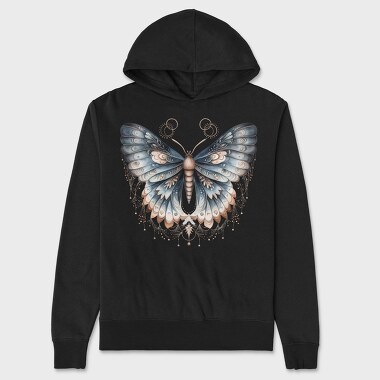 Mystical Moth Moon, Hanorac Oversize Barbati (Unisex)