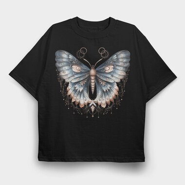Mystical Moth Moon, Tricou Oversize Barbati (Unisex)