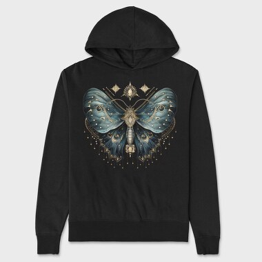 Mystical Moth Wings, Hanorac Oversize Barbati (Unisex)
