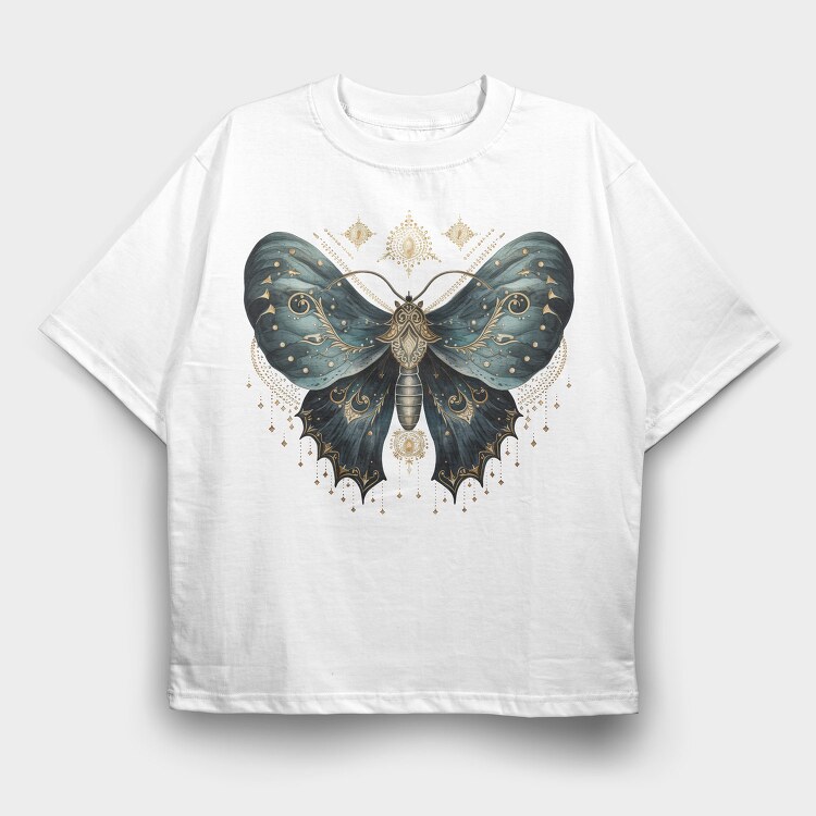 Mystical Moth Wings, Tricou Oversize Barbati (Unisex)