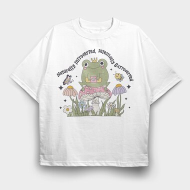 Naturally Introverted Selectively Extroverted, Tricou Oversize Barbati (Unisex)