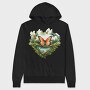 Nature With Butterfly Sublimation 95105158, Hanorac Oversize Barbati (Unisex)