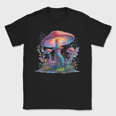 Neon Mushroom Glow, Tricou Barbati (Unisex)