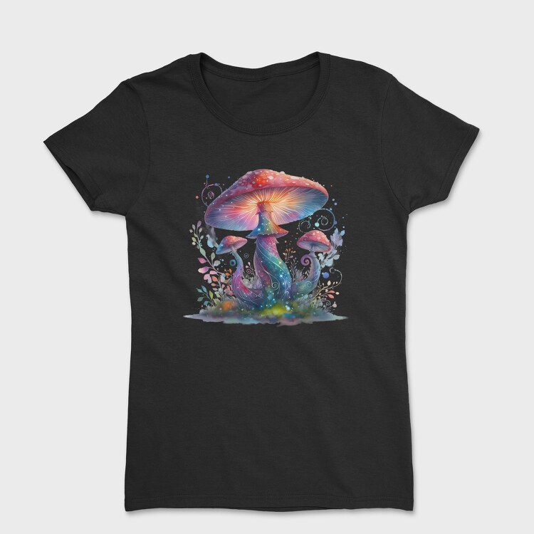 Neon Mushroom Glow, Tricou Femei