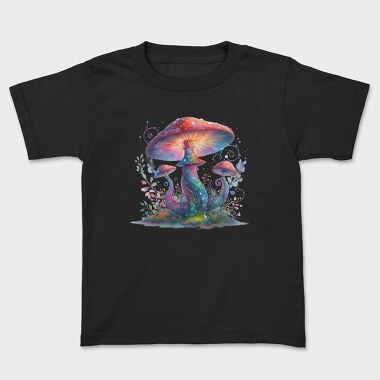 Neon Mushroom Glow, Tricou Copii