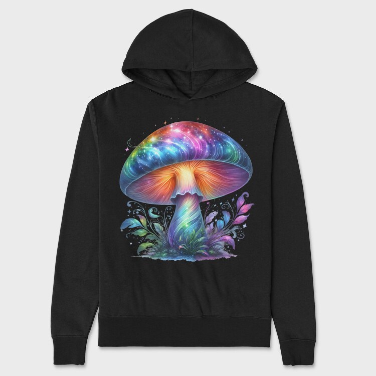 Neon Mushroom Spirit, Hanorac Oversize Barbati (Unisex)