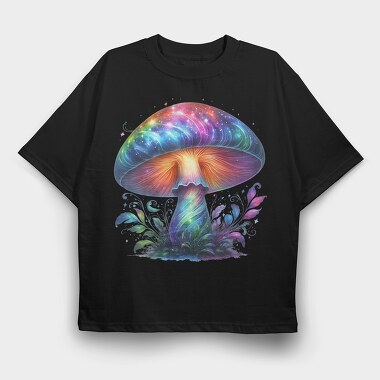 Neon Mushroom Spirit, Tricou Oversize Barbati (Unisex)