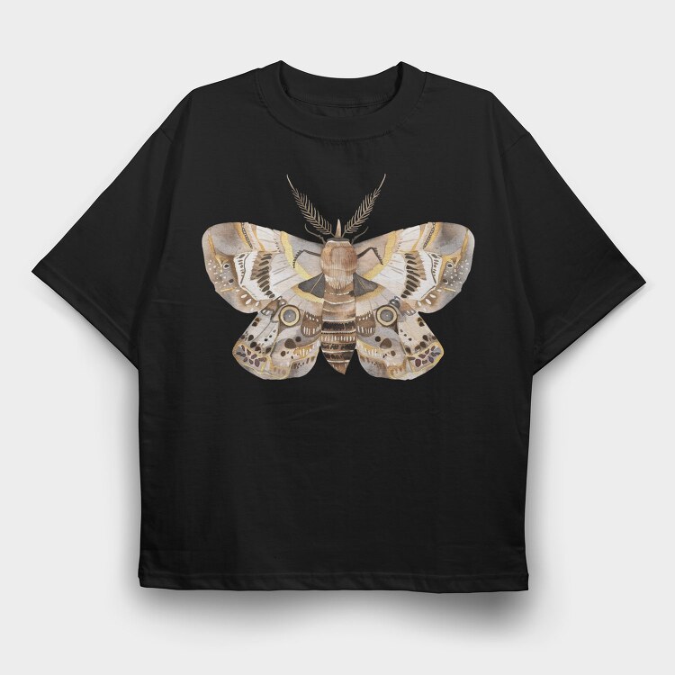 Night Dream Moth, Tricou Oversize Barbati (Unisex)