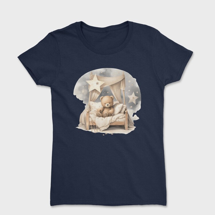 Night Stars Bear Clips, Tricou Femei