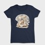 Night Stars Bear Clips, Tricou Femei