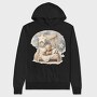 Night Stars Bear Clips, Hanorac Oversize Barbati (Unisex)