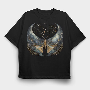 Nightsong Moth Moon, Tricou Oversize Barbati (Unisex)