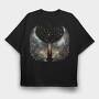 Nightsong Moth Moon, Tricou Oversize Barbati (Unisex)