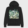 Nordic Cottage Hillside, Hanorac Oversize Barbati (Unisex)