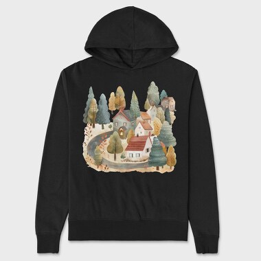 Nordic Cottage Nest, Hanorac Oversize Barbati (Unisex)