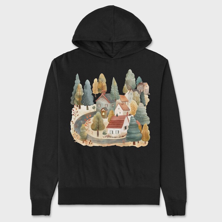 Nordic Cottage Nest, Hanorac Oversize Barbati (Unisex)