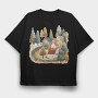 Nordic Cottage Nest, Tricou Oversize Barbati (Unisex)