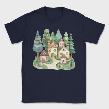 Nordic Fairy Cottage, Tricou Barbati (Unisex)