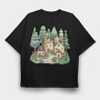 Nordic Fairy Cottage, Tricou Oversize Barbati (Unisex)