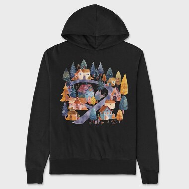 Nordic Fantasy Nest, Hanorac Oversize Barbati (Unisex)