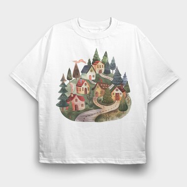 Nordic Holiday Homes, Tricou Oversize Barbati (Unisex)