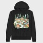 Nordic Holiday Path, Hanorac Oversize Barbati (Unisex)