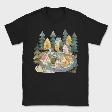 Nordic Home Clipart, Tricou Barbati (Unisex)