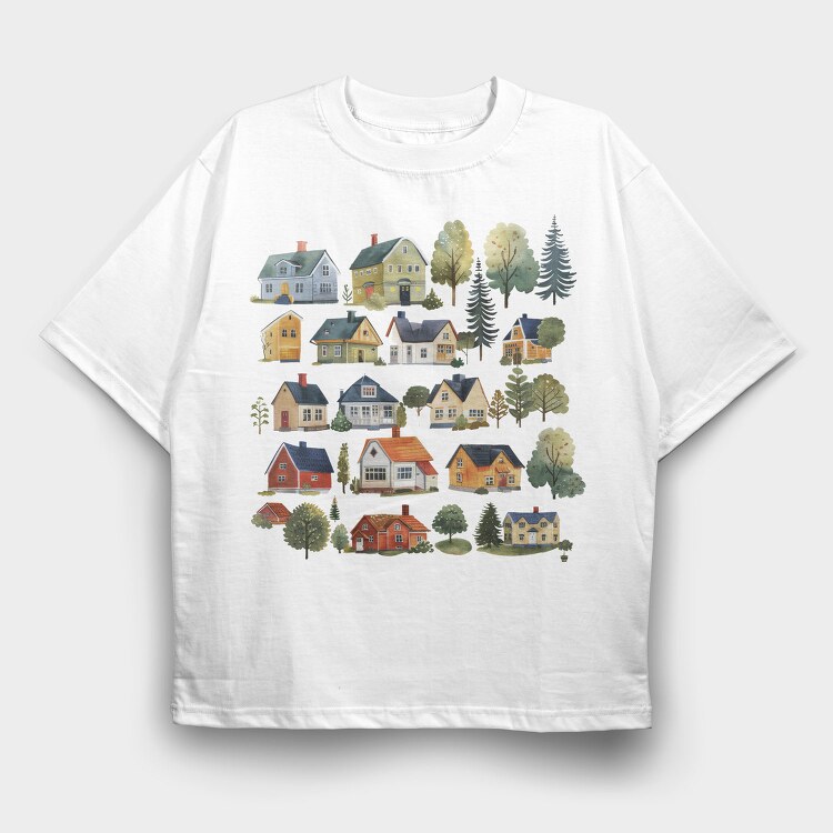 Nordic Homes Culture, Tricou Oversize Barbati (Unisex)