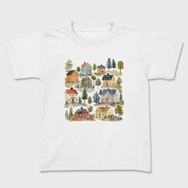 Nordic Homes Illustration, Tricou Copii