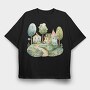 Nordic Homes Nest, Tricou Oversize Barbati (Unisex)