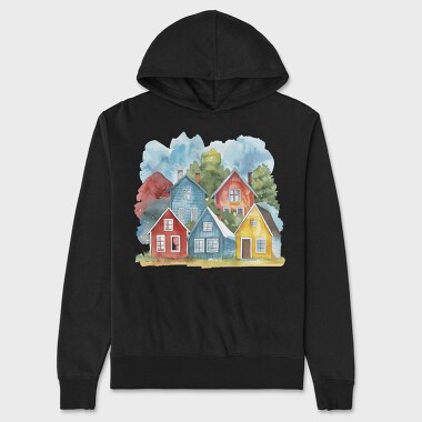 Nordic Houses Culture, Hanorac Oversize Barbati (Unisex)