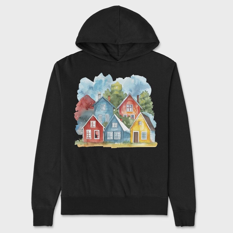 Nordic Houses Culture, Hanorac Oversize Barbati (Unisex)