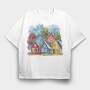 Nordic Houses Culture, Tricou Oversize Barbati (Unisex)