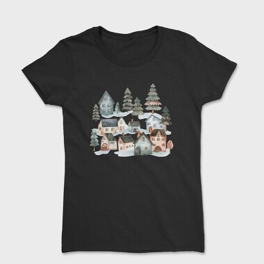 Nordic Houses Winter, Tricou Femei