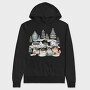 Nordic Houses Winter, Hanorac Oversize Barbati (Unisex)