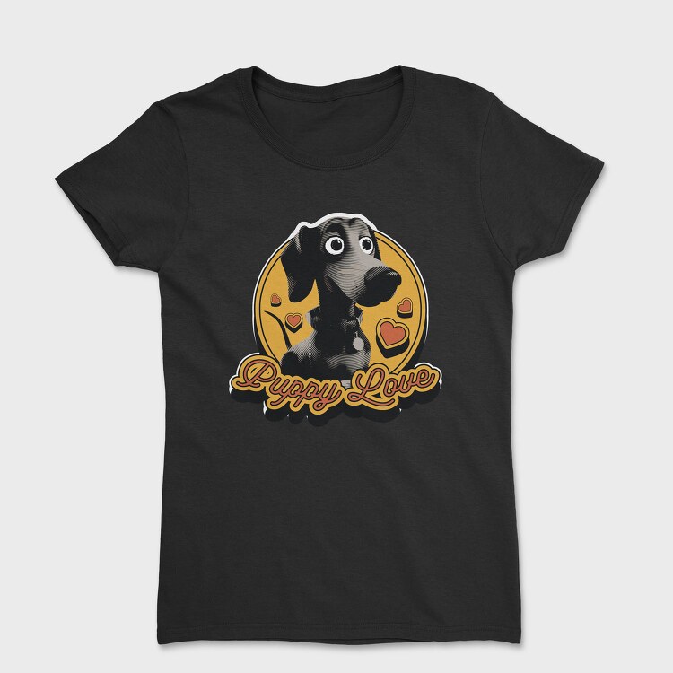 Puppy Love Retro, Tricou Femei