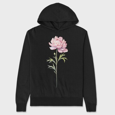 November Peony Flower, Hanorac Oversize Barbati (Unisex)